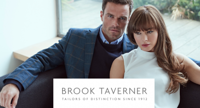 50% DISCOUNT ON JACKETS AND SUITS AT BROOK TAVERNER