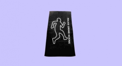 POLICE CRIME SCENE BEACH TOWEL!