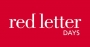 15% OFF - RED LETTER DAYS