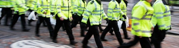 Police officers with Police Boots