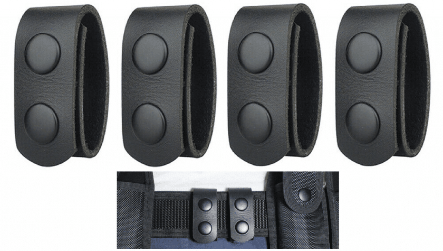 Brand New leather belt keepers Police Discount Offers