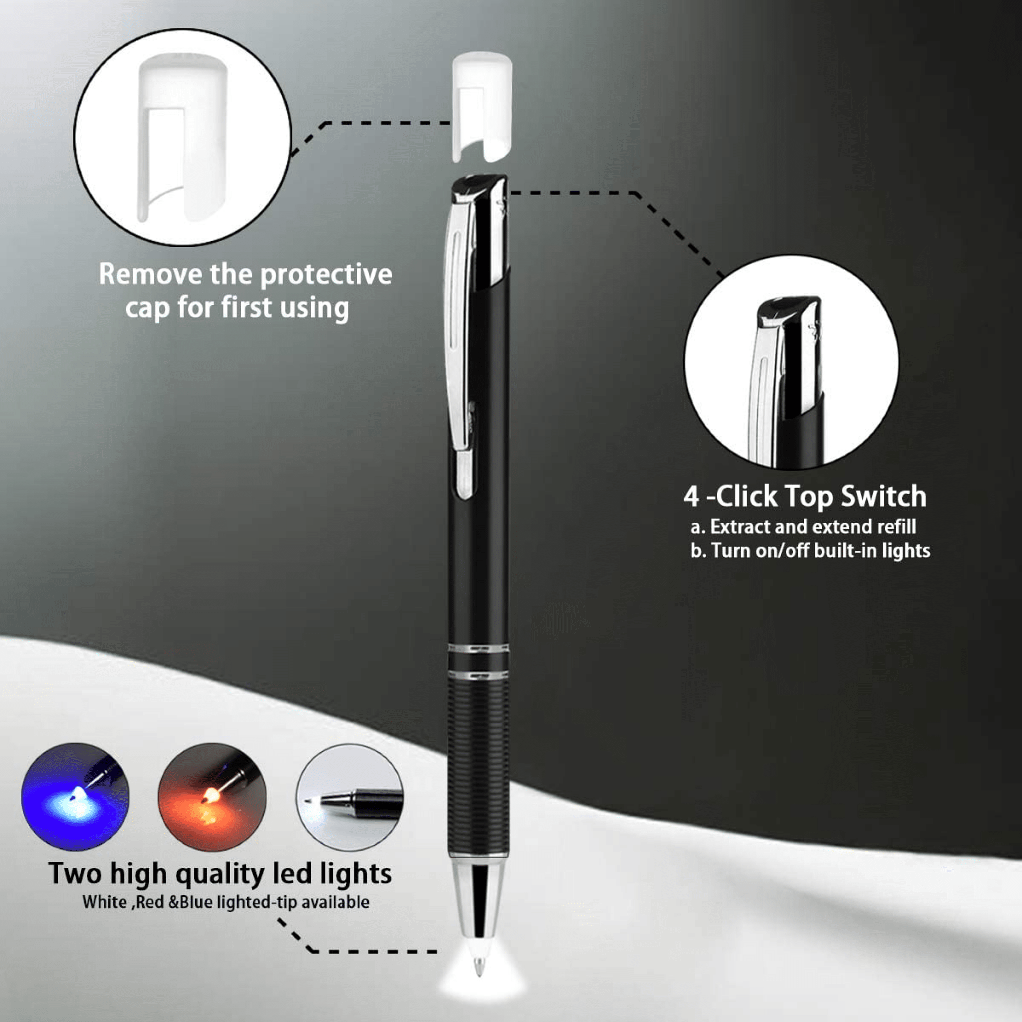 Glow LED Pens for Night Writing Police Discount Offers