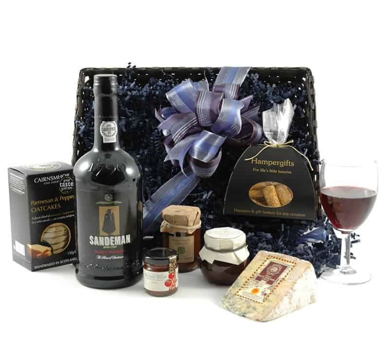 cheese and port hamper