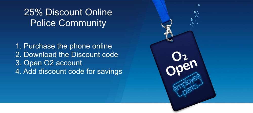 how to get o2 police discount