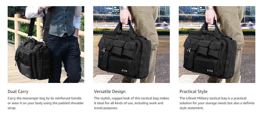 carrying the military laptop bag