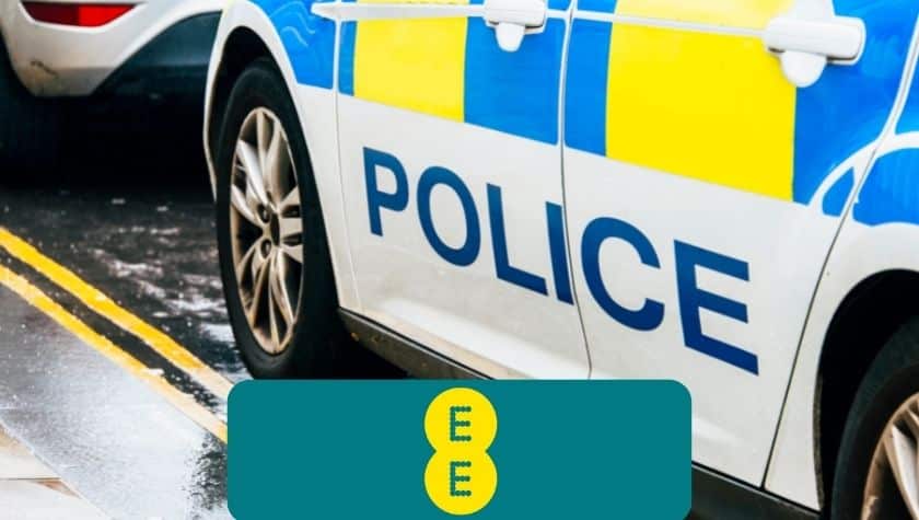ee police discount - police vehicle parked