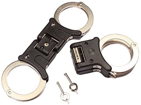 TCH850B Nickel plated rigid folding police handcuffs