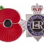 metropolitan police poppy badge