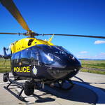 NPAS helicopter on landing pad