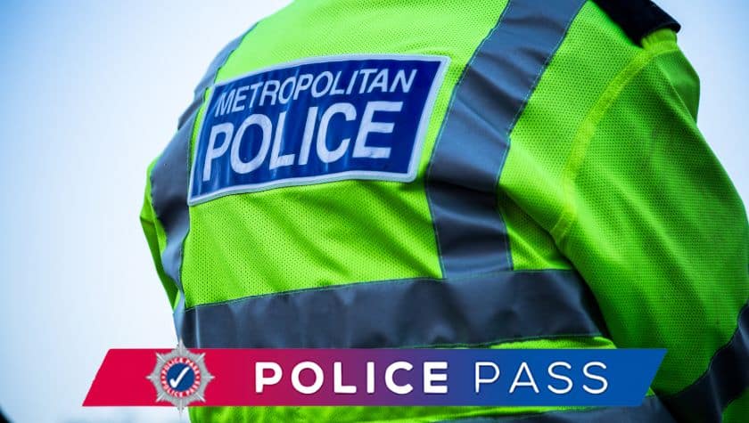 police pass discount code