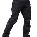 TACVASEN Military Trousers Mens Tactical Outdoor Hiking Pants Walking Work Cargo Trousers Black,34