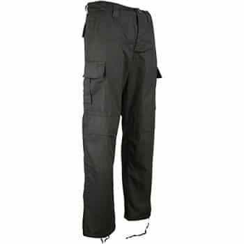 Kombat UK Men's M65 BDU Ripstop Trouser - Black, Size 36
