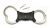 TCH 840 nickel plated rigid handcuffs